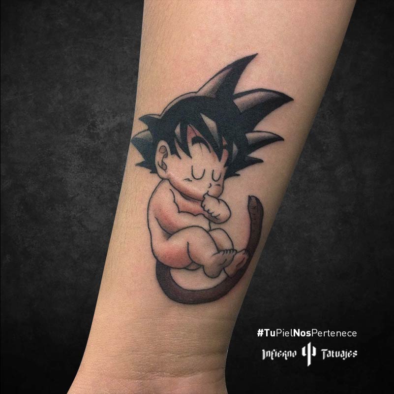 Tatuaje Goku Bebe Infierno Tatuajes